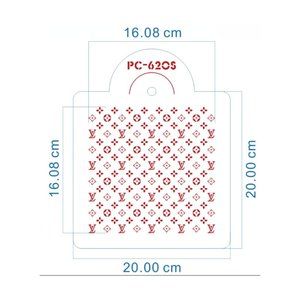 Designer Monogram Stencil 8" x 8"